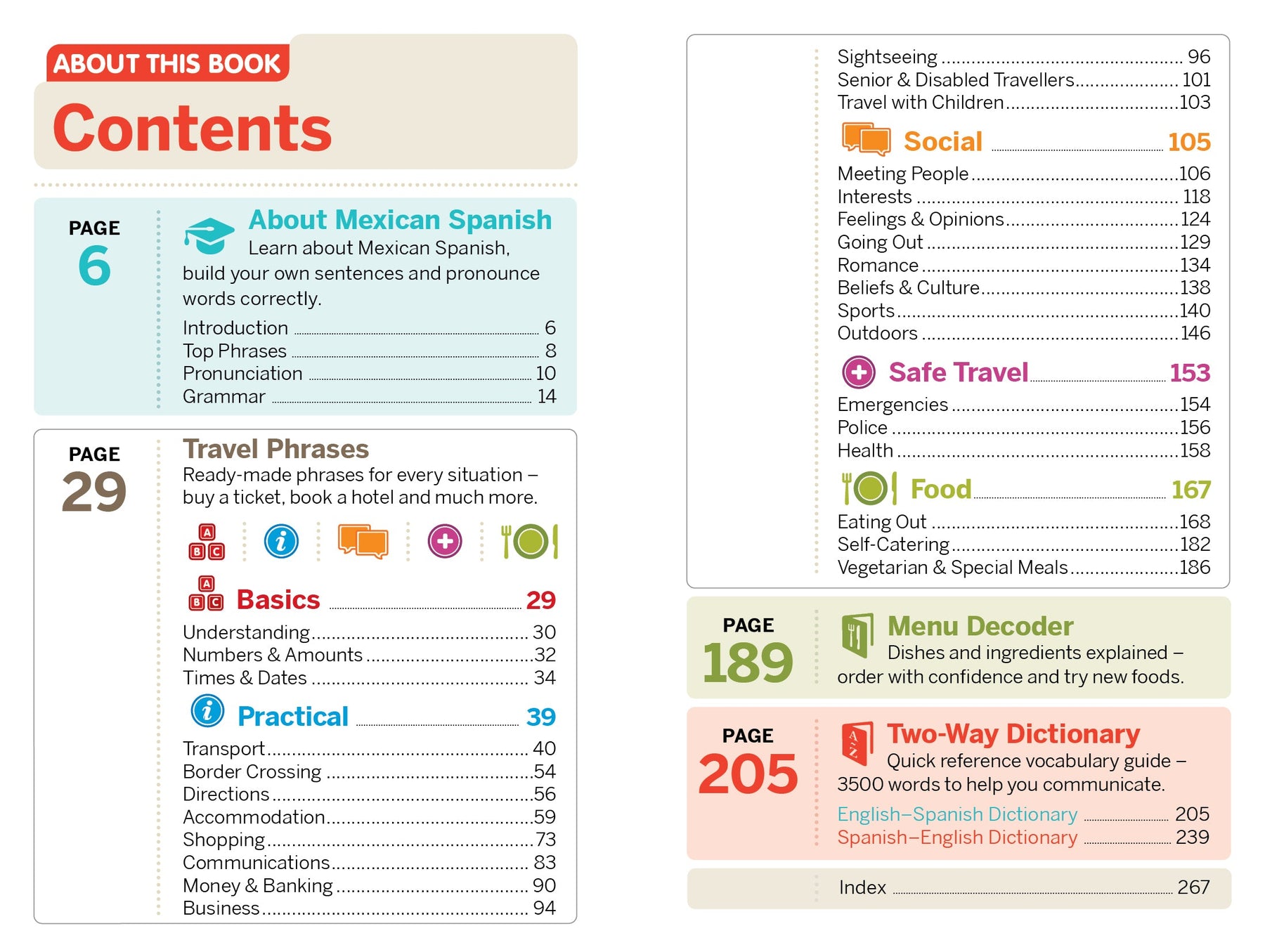 Mexican Spanish Phrasebook & Dictionary - Book + eBook