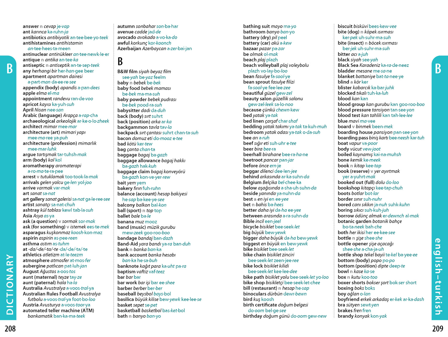 Turkish Phrasebook & Dictionary - Book + eBook