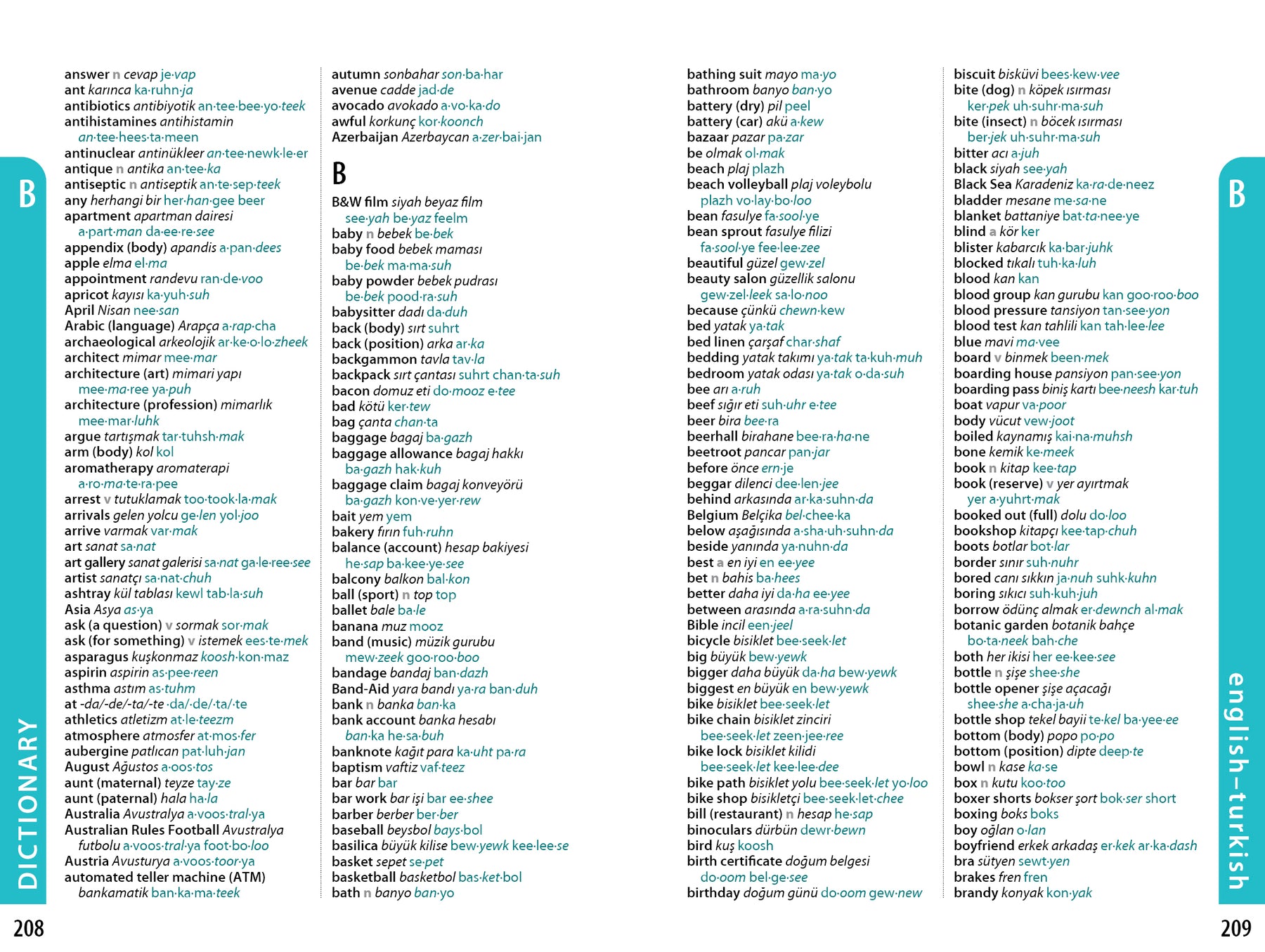 Turkish Phrasebook & Dictionary - Book + eBook