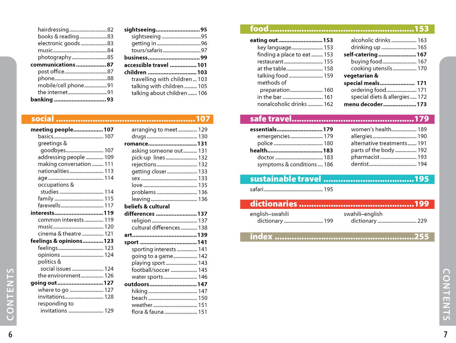 Swahili Phrasebook & Dictionary - Book