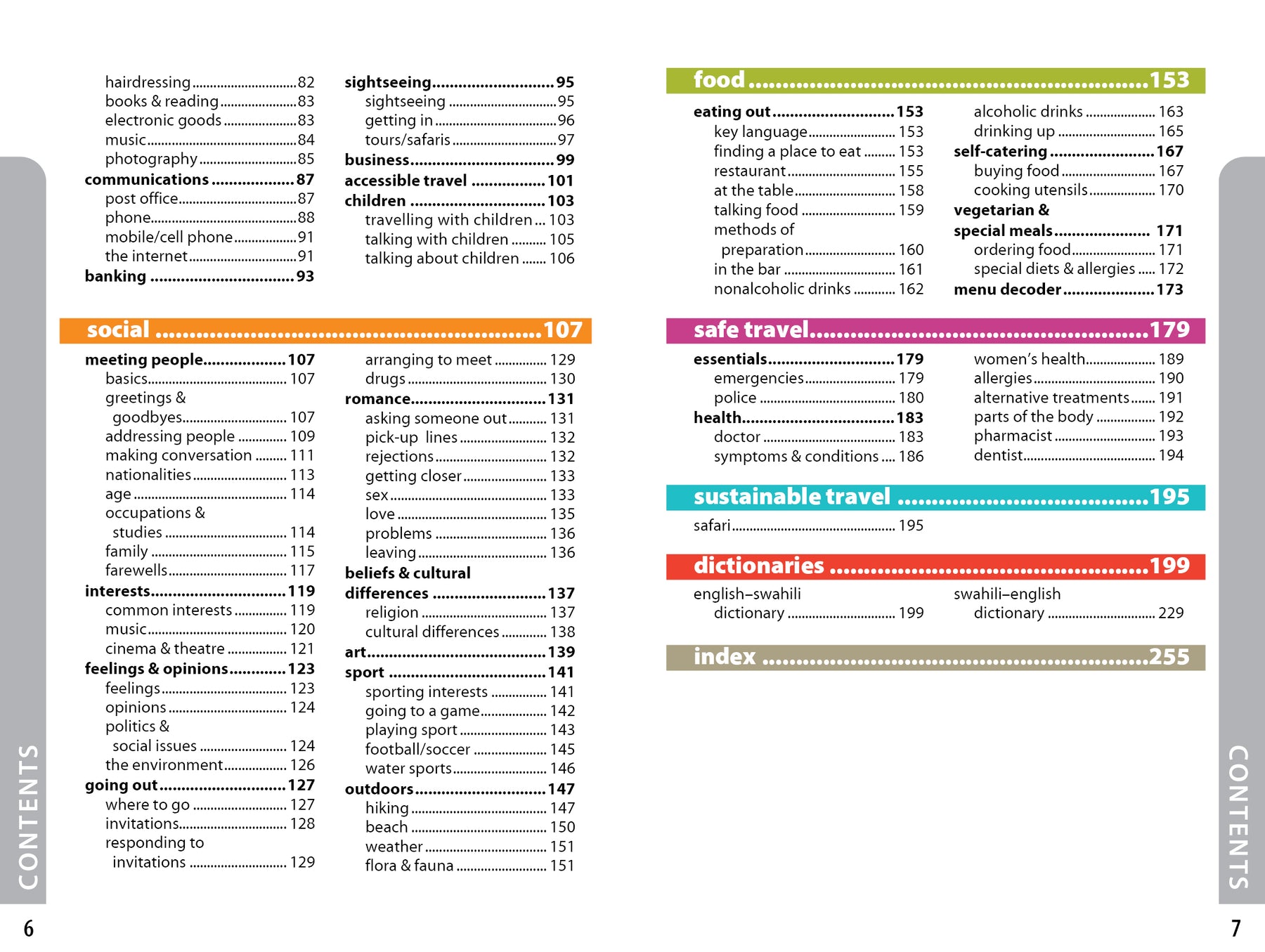 Swahili Phrasebook & Dictionary - Book