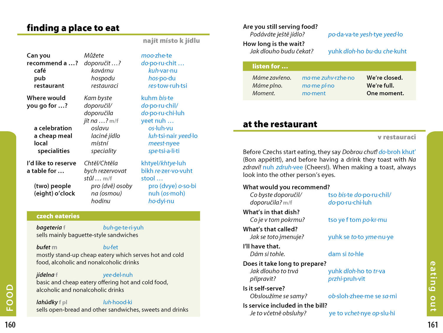 Czech Phrasebook & Dictionary - Book