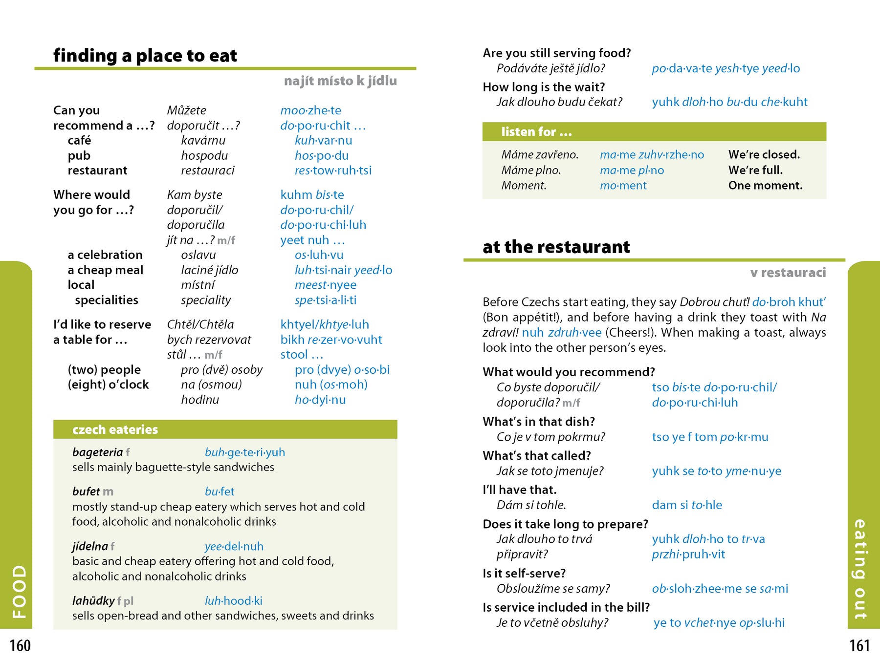 Czech Phrasebook & Dictionary - Book
