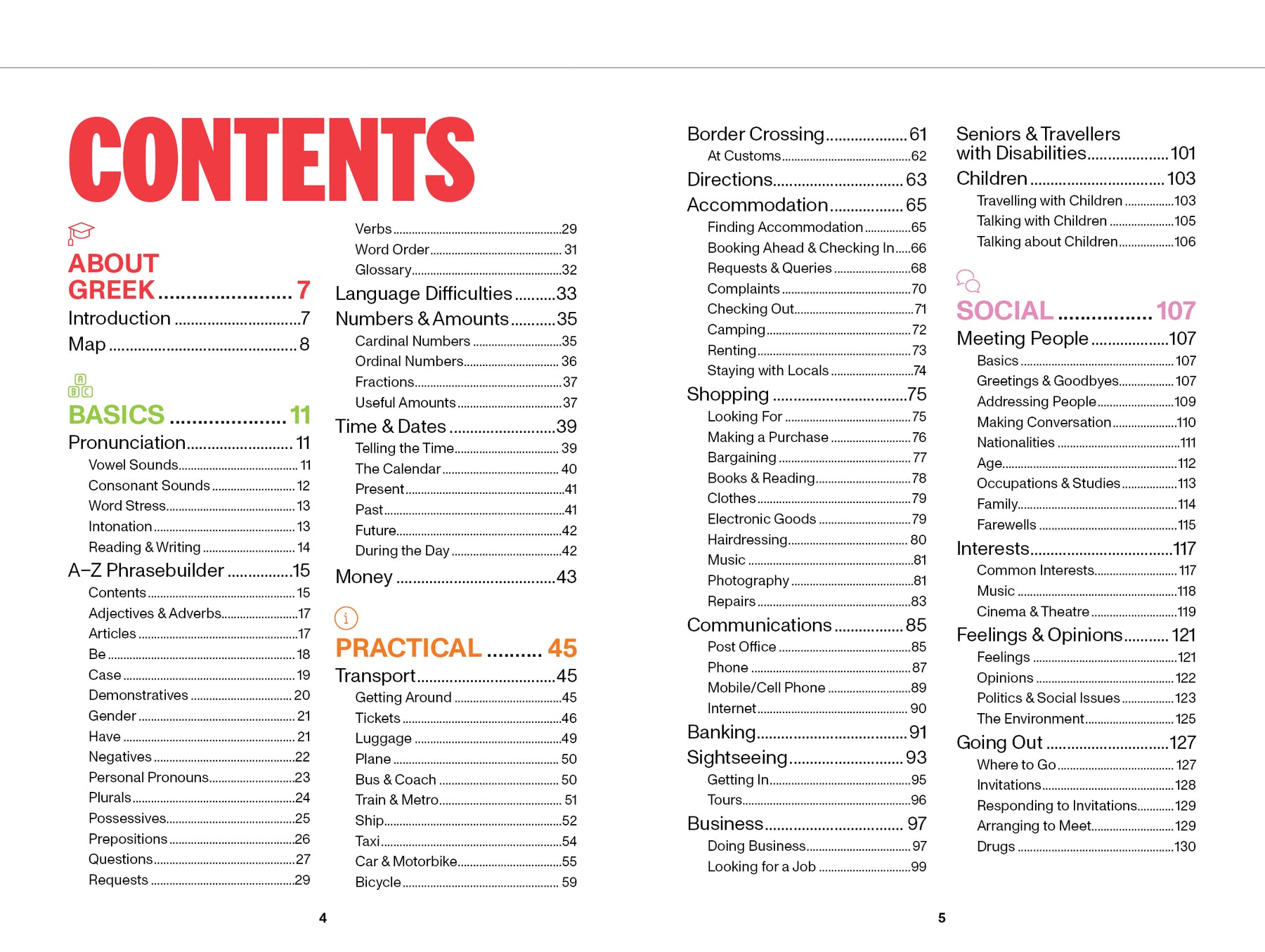 Greek Travel Phrasebook & Dictionary - Book