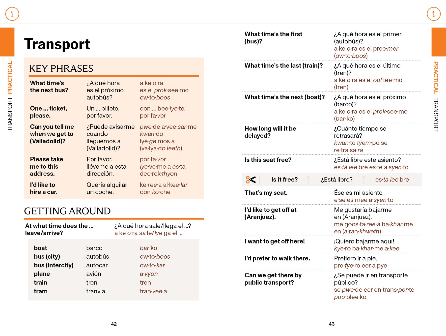 Spanish Travel Phrasebook & Dictionary - Book