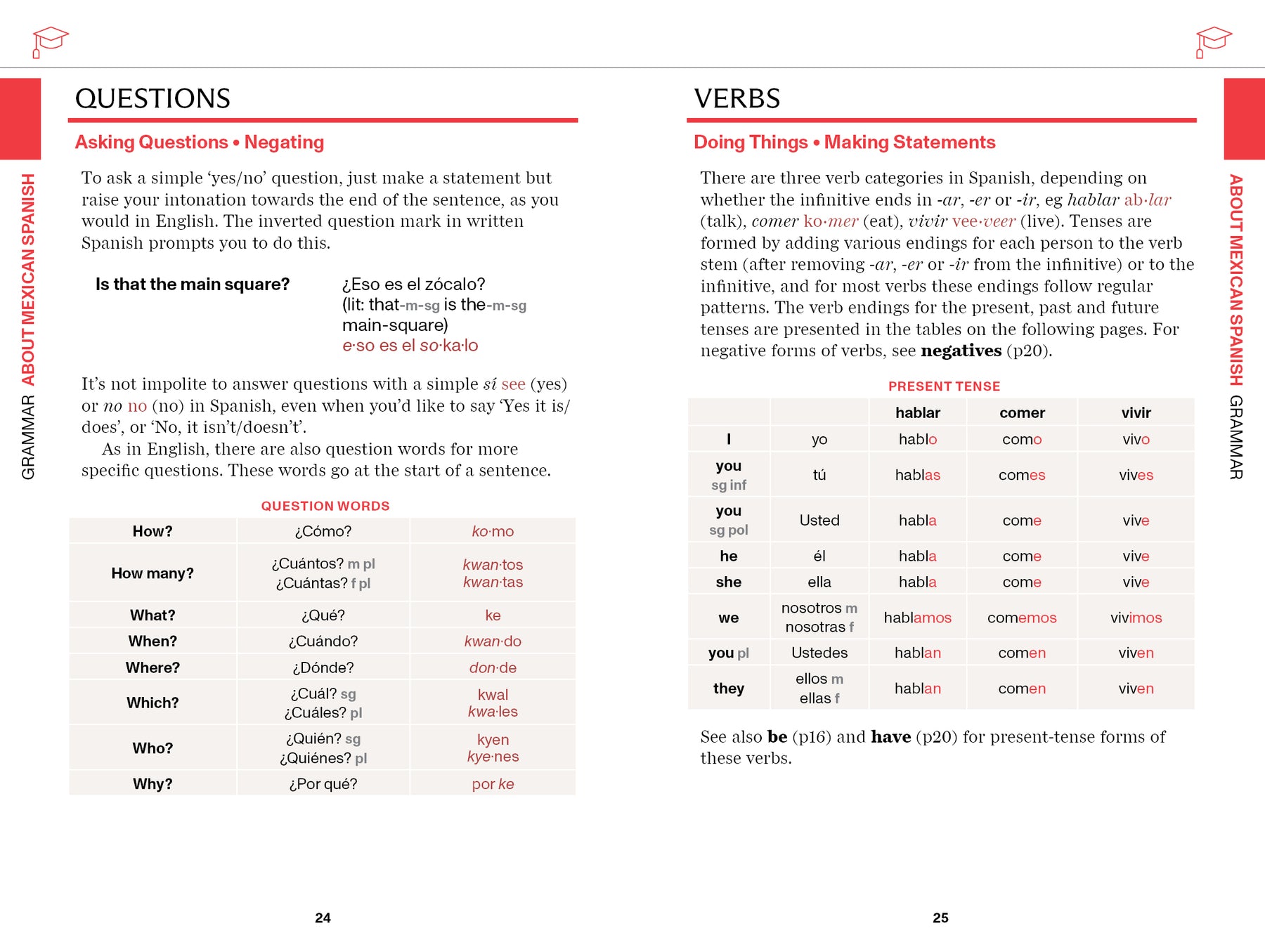Mexican Spanish Travel Phrasebook & Dictionary - Book