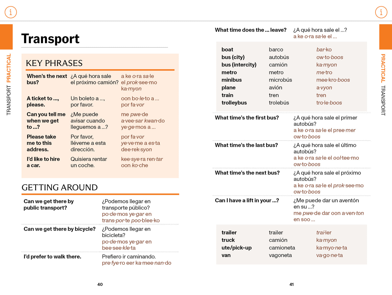 Mexican Spanish Travel Phrasebook & Dictionary - Book