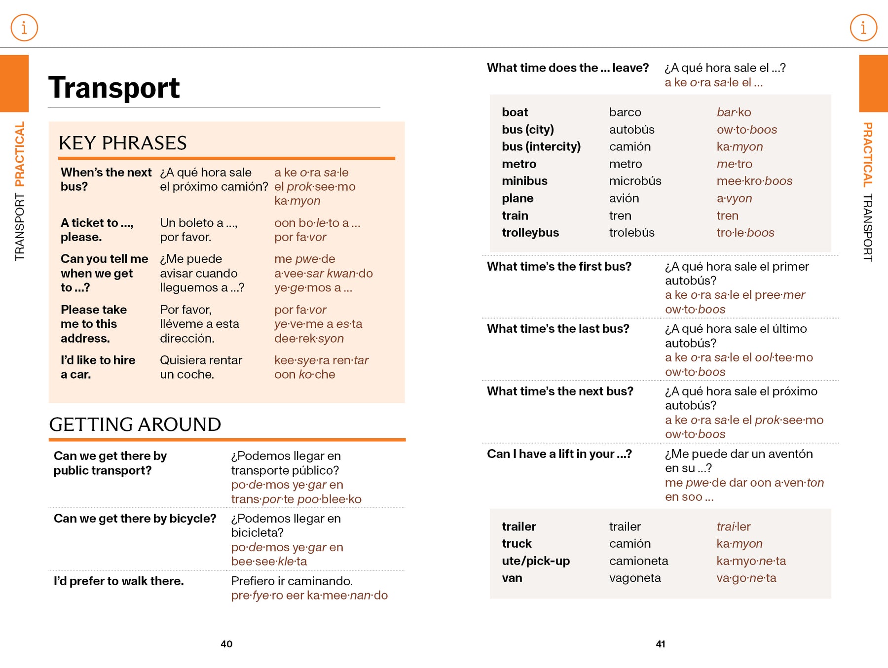 Mexican Spanish Travel Phrasebook & Dictionary - Book