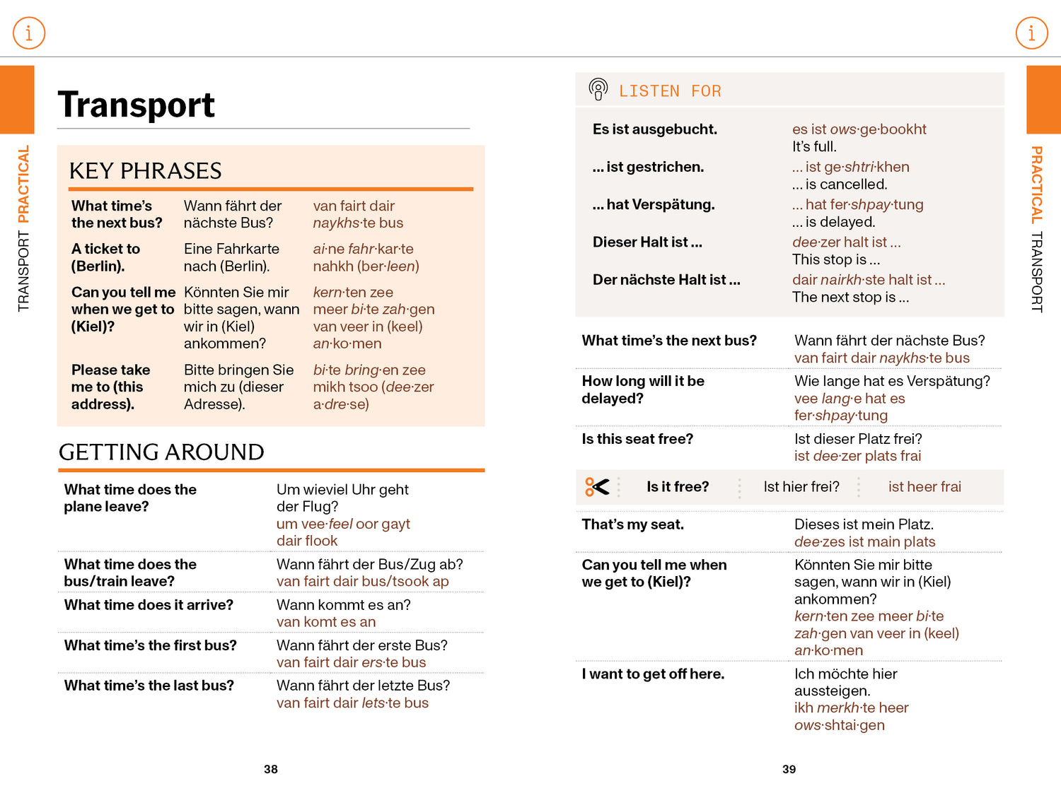 German Travel Phrasebook & Dictionary - Book