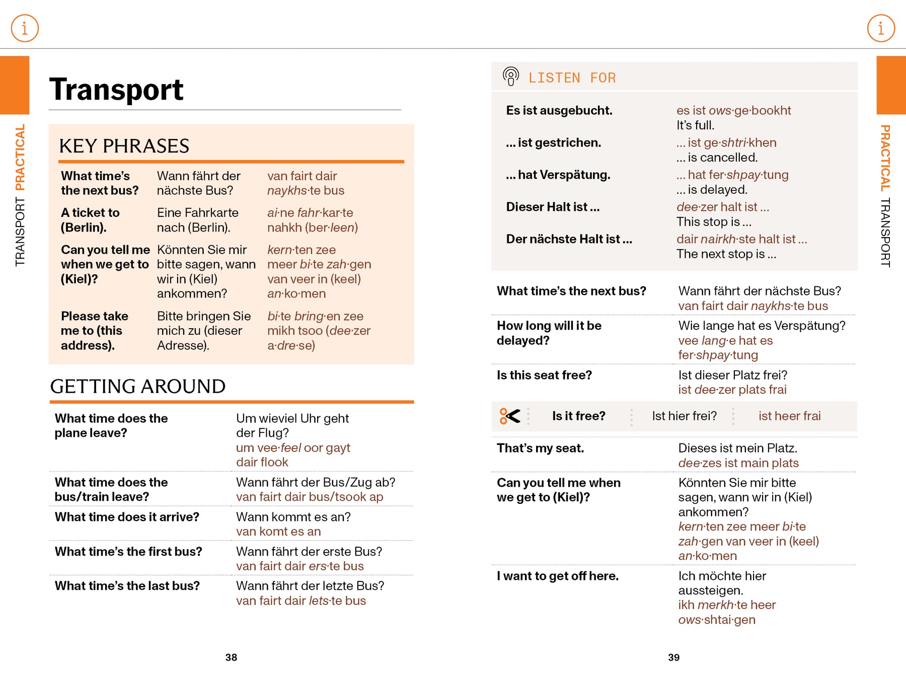 German Travel Phrasebook & Dictionary - Book