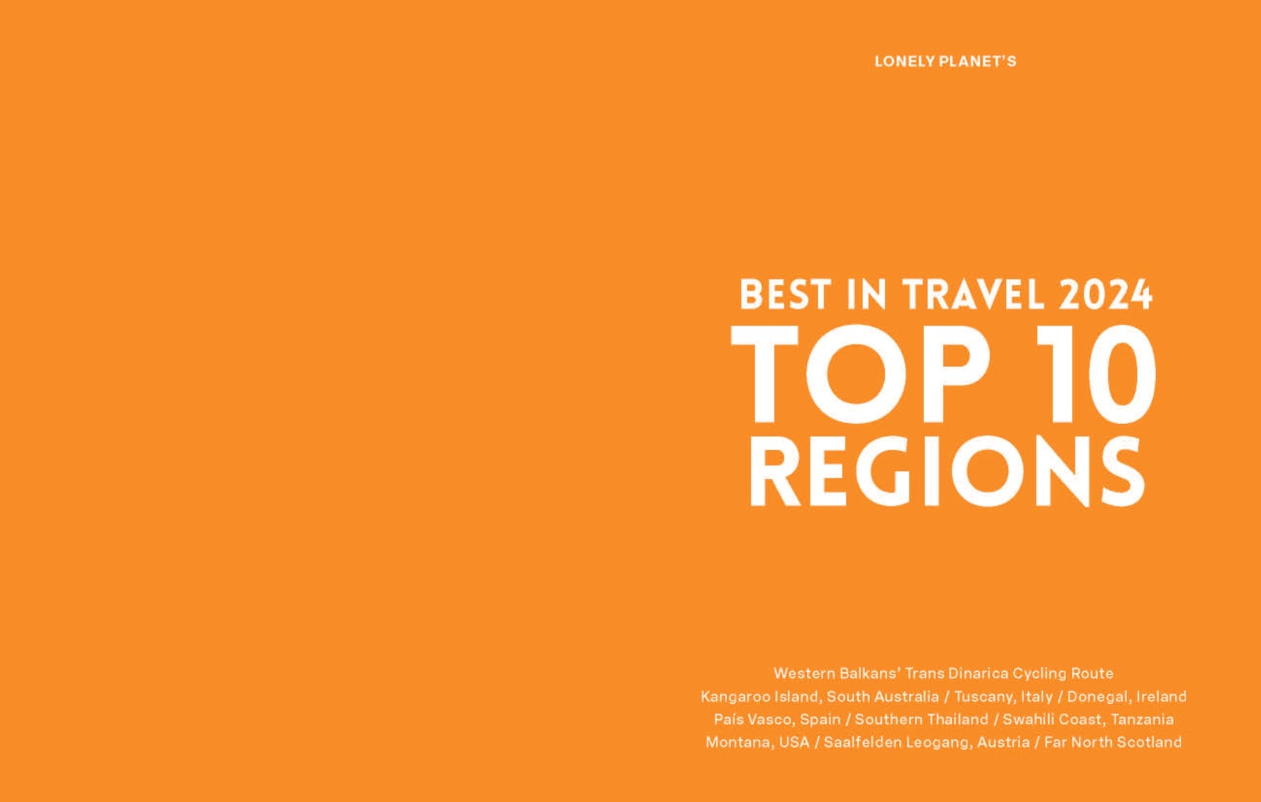 Lonely Planet's Best in Travel 2024