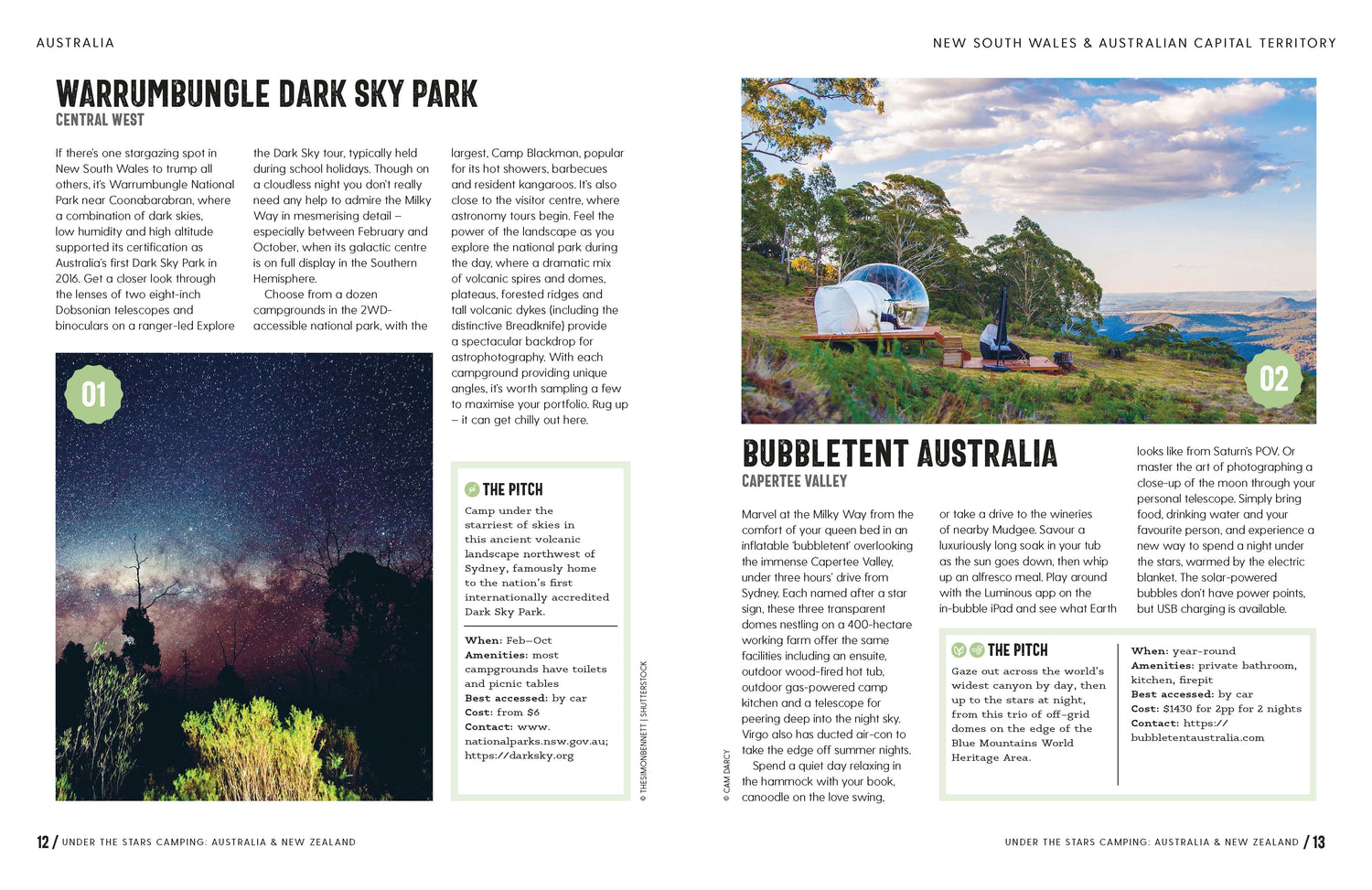 Under the Stars Camping Australia and New Zealand