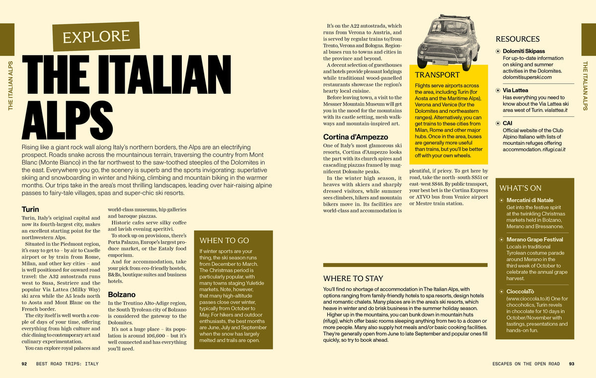 Best Road Trips Italy - Book