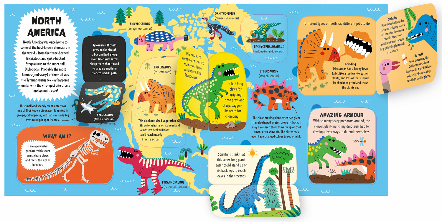My First Lift-the-Flap Dinosaur Atlas (North & South America edition)