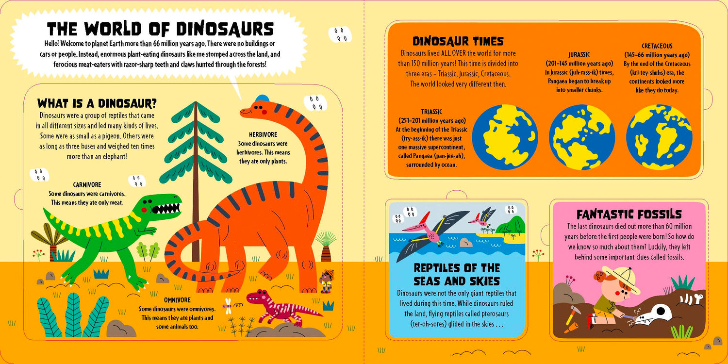 My First Lift-the-Flap Dinosaur Atlas (North & South America edition)