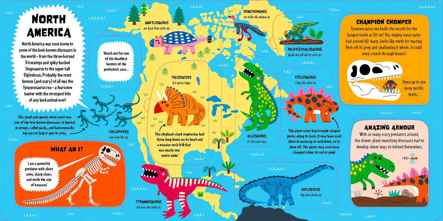 My First Lift-the-Flap Dinosaur Atlas (North & South America edition)