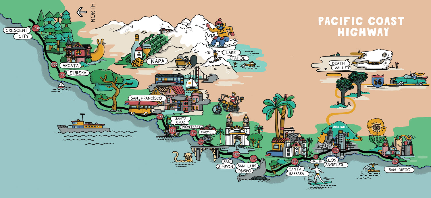 Journey Pacific Coast Highway -  Book