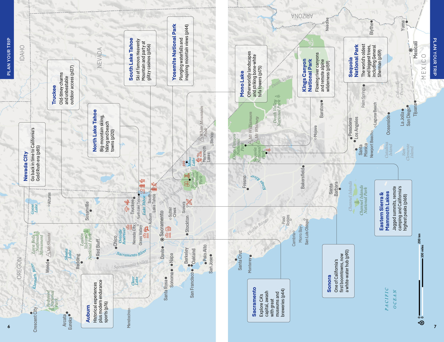 Lake Tahoe, Yosemite and Central California - Book