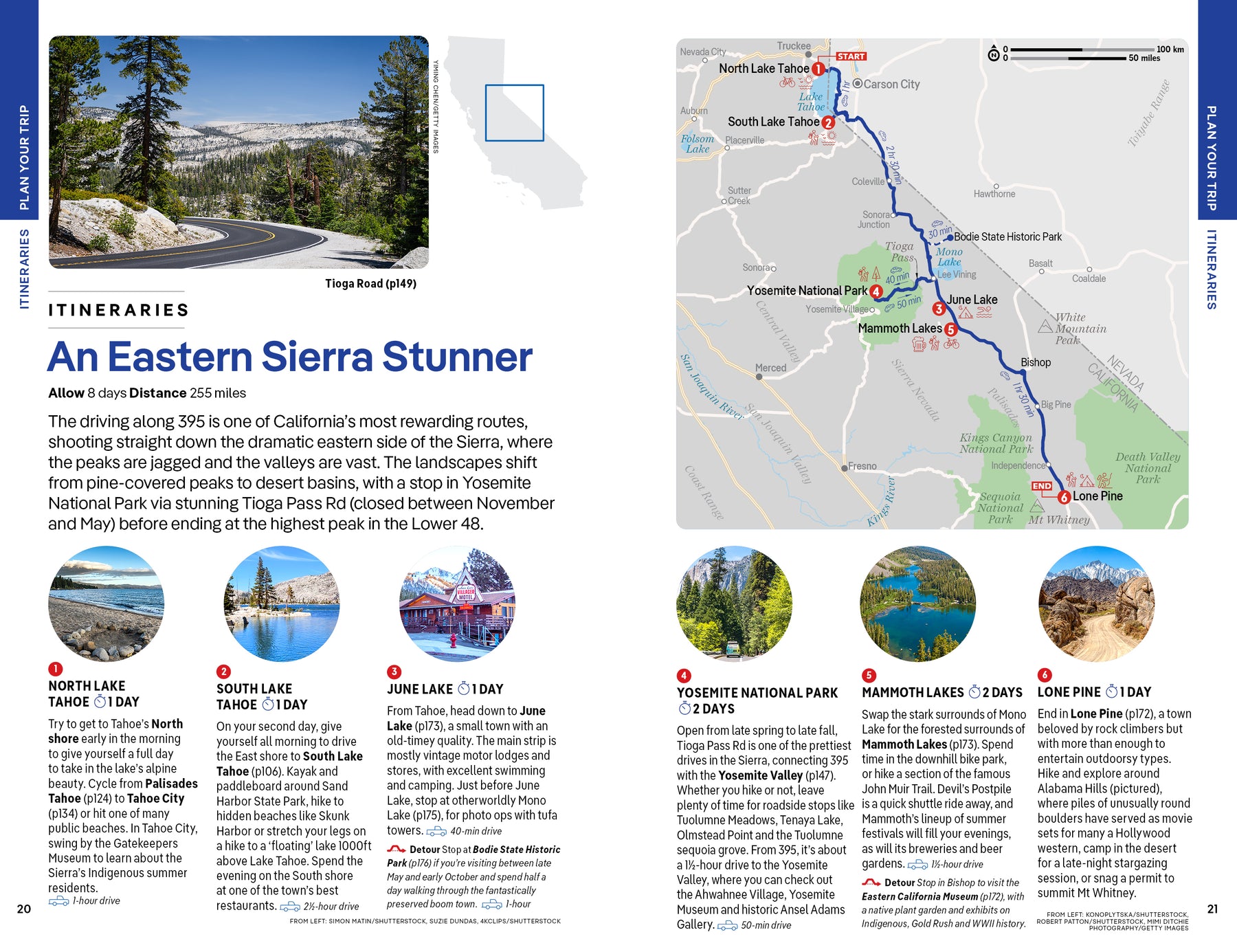 Lake Tahoe, Yosemite and Central California - Book