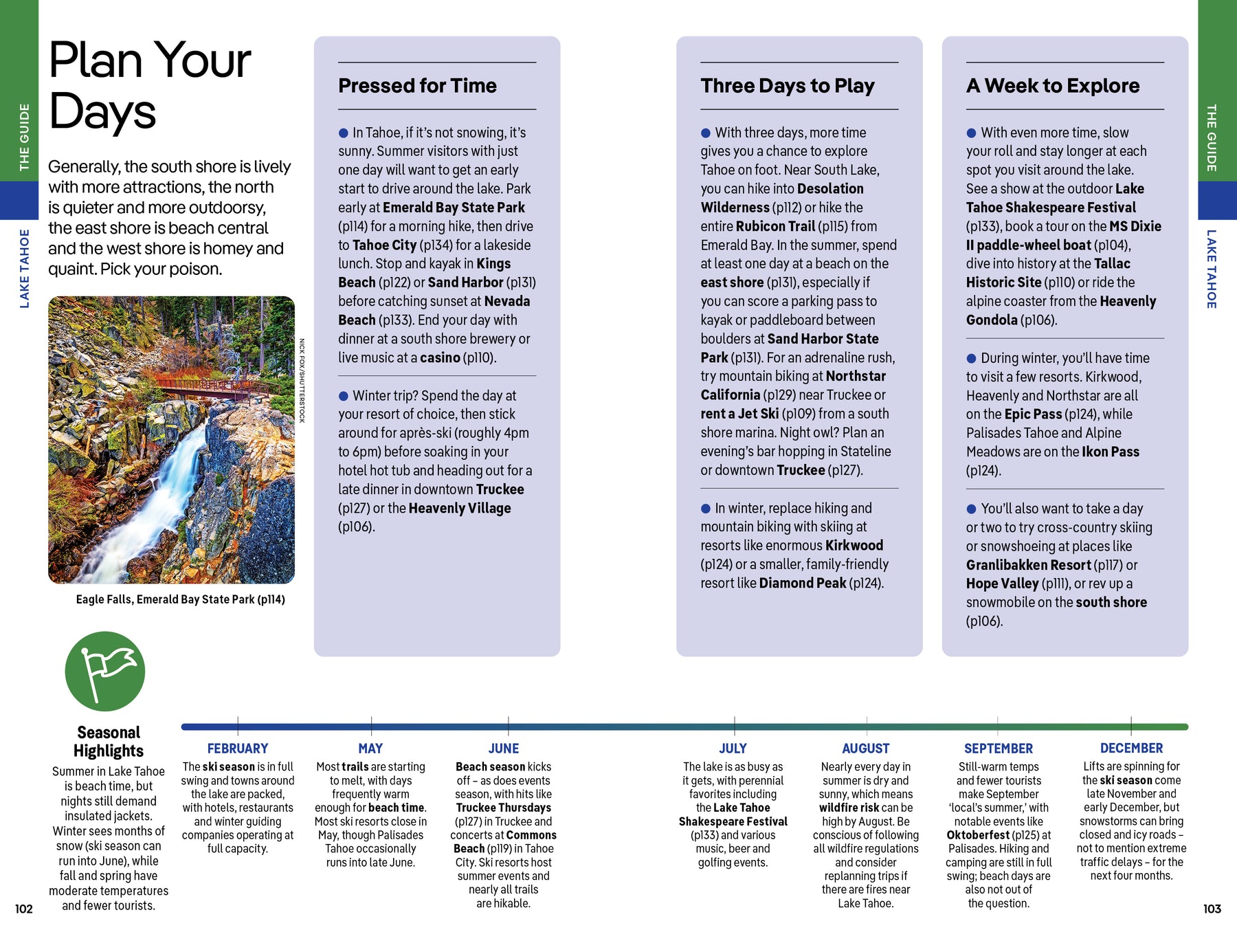 Lake Tahoe, Yosemite and Central California - Book