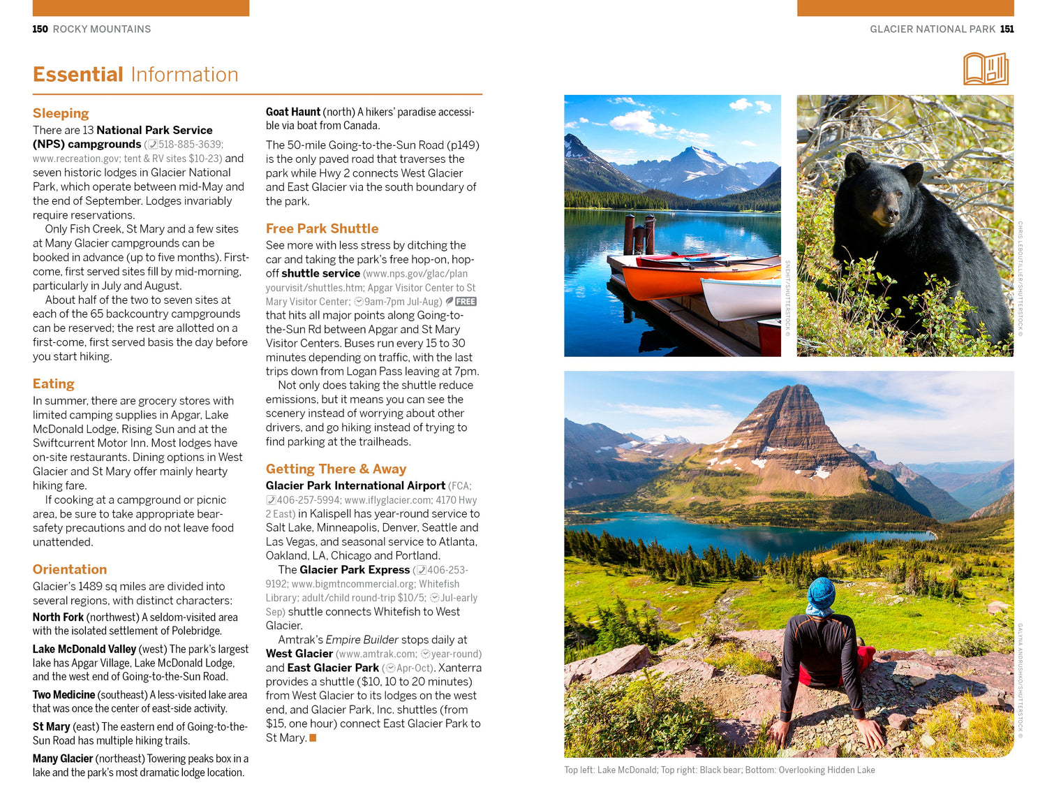 Rocky Mountains & Pacific Northwest's National Parks - Book