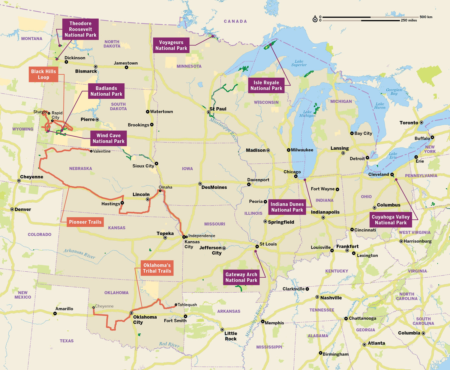 Great Lakes & Midwest USA's National Parks - Book