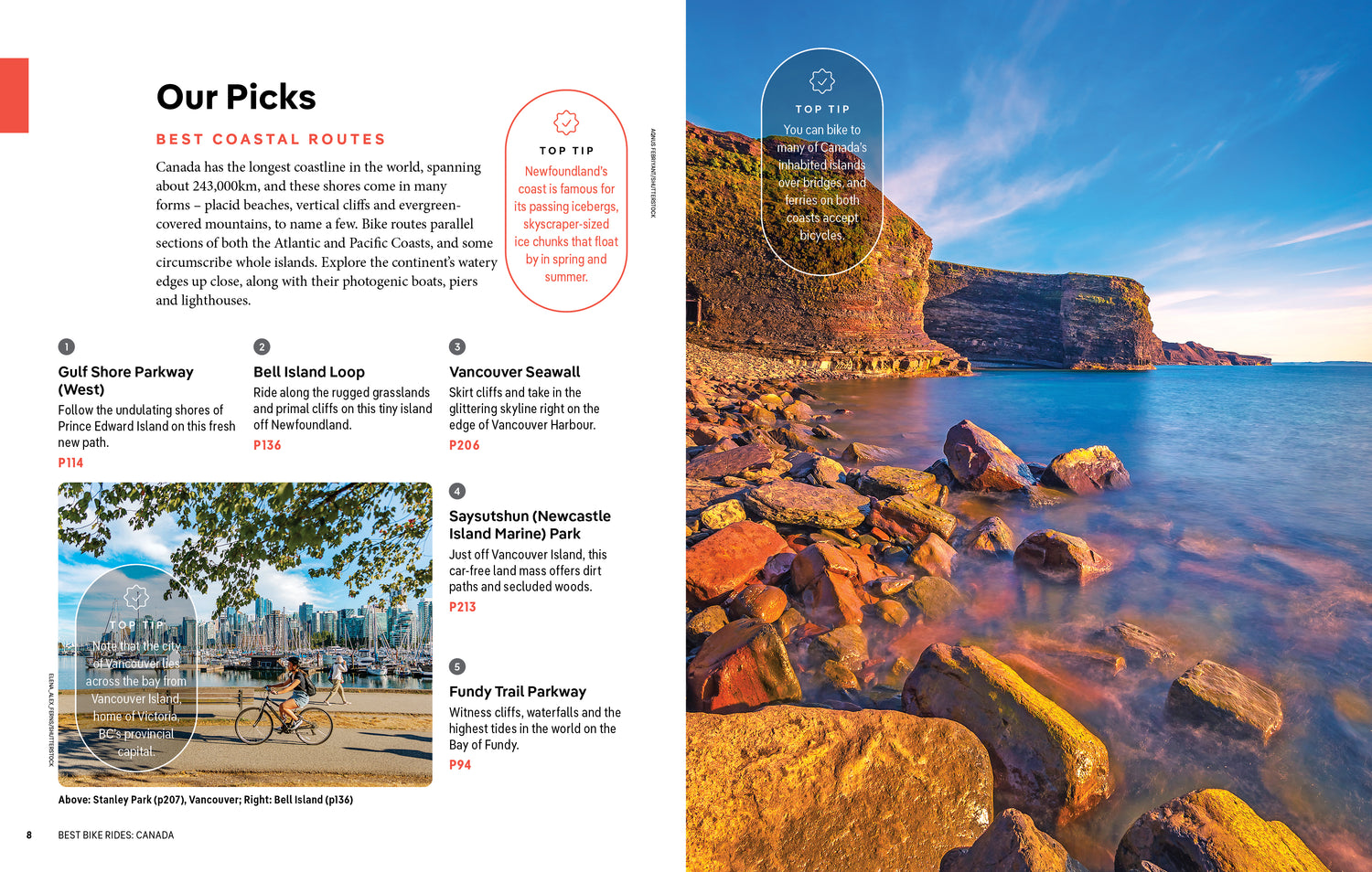 Best Bike Rides Canada - Book