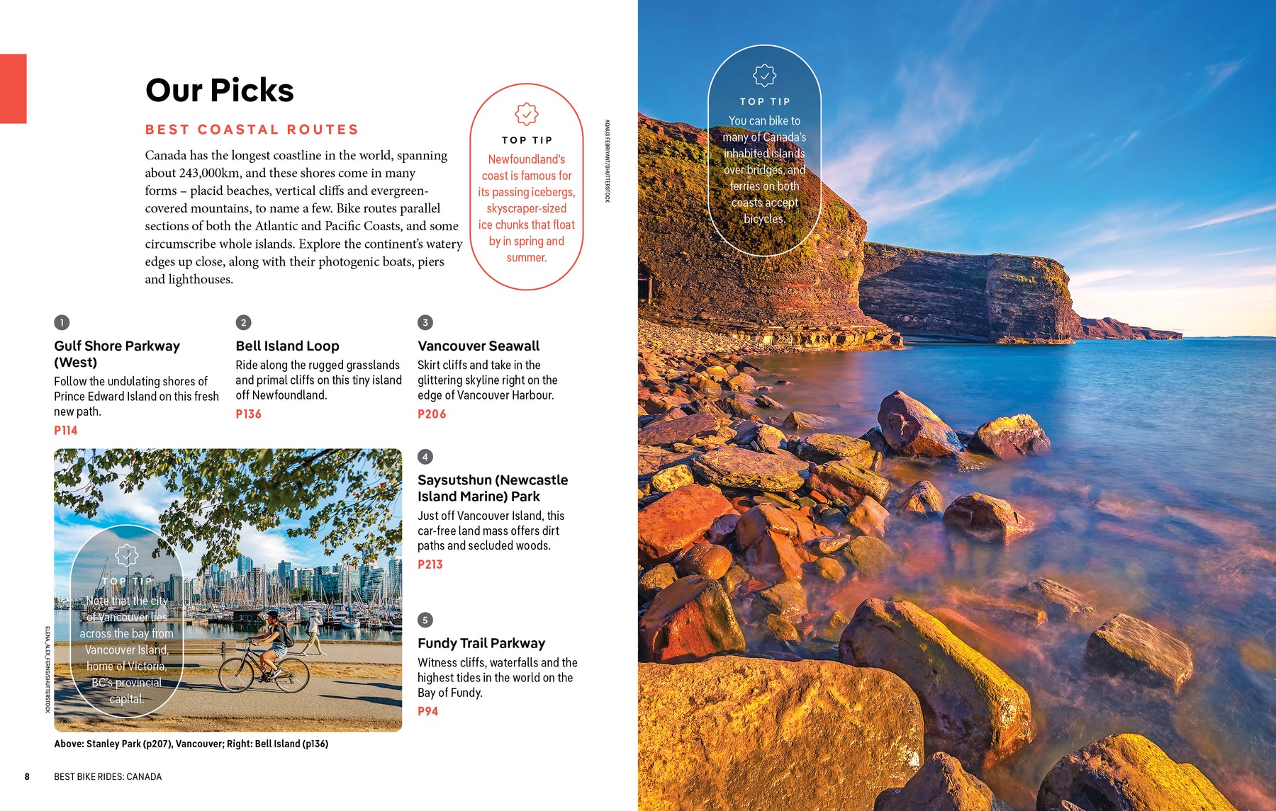 Best Bike Rides Canada - Book