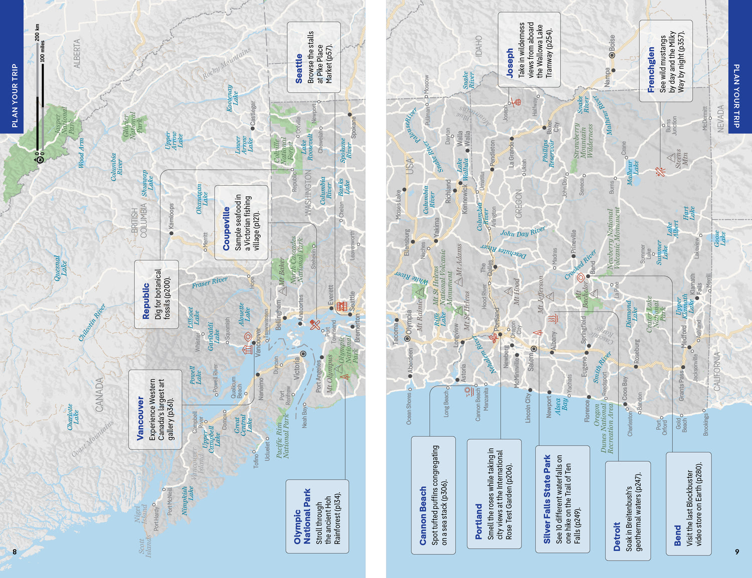Washington, Oregon & the Pacific Northwest - Book